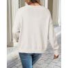 image:imageArachampCloz Womens Cozy Cotton Tie Front Fall Trendy Bow Cardigan Sweaters 2025White