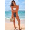 image:imageArachampCloz Womens Crochet Swim Cover Up Linen Blend Open Front Beach Oversized Outfits 2026Orange