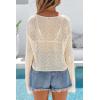 image:imageArachampCloz Womens Linen Blend Tie Front Bolero Shrug Beach Cropped Cover Up 2026Apricot