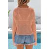 image:imageArachampCloz Womens Linen Blend Tie Front Bolero Shrug Beach Cropped Cover Up 2026Orange