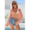 image:imageArachampCloz Womens Linen Blend Tie Front Bolero Shrug Beach Cropped Cover Up 2026Orange