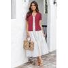 image:imageArachampCloz Womens Wool Blend Business Casual Cardigan Sweaters TopsRuby Pink