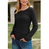 image:imageArachampCloz Womens Wool Blend Button Up Spring Business Cardigan Tops Outfits 2026Black