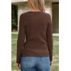 image:imageArachampCloz Womens Wool Blend Button Up Spring Business Cardigan Tops Outfits 2026Coffee
