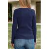 image:imageArachampCloz Womens Wool Blend Button Up Spring Business Cardigan Tops Outfits 2026Navy