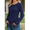 image:imageArachampCloz Womens Wool Blend Button Up Spring Business Cardigan Tops Outfits 2026Navy