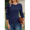 image:imageArachampCloz Womens Wool Blend Button Up Spring Business Cardigan Tops Outfits 2026Navy
