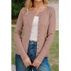 image:imageArachampCloz Womens Wool Blend Button Up Spring Business Cardigan Tops Outfits 2026Oatmeal Dusty Pink