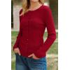 image:imageArachampCloz Womens Wool Blend Button Up Spring Business Cardigan Tops Outfits 2026Red
