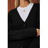 image:imageArachampCloz Womens Wool Blend Chunky Knit Winter Cardigan Sweaters OutfitsBlack