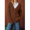 image:imageArachampCloz Womens Wool Blend Chunky Knit Winter Cardigan Sweaters OutfitsBrown