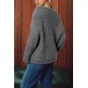 image:imageArachampCloz Womens Wool Blend Chunky Knit Winter Cardigan Sweaters OutfitsGrey