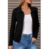 image:imageArachampCloz Womens Wool Blend Fashion Zip Up Cardigan Sweater OutfitBlack