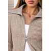 image:imageArachampCloz Womens Wool Blend Fashion Zip Up Cardigan Sweater OutfitCoffee