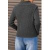 image:imageArachampCloz Womens Wool Blend Fashion Zip Up Cardigan Sweater OutfitDark Gray