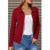 image:imageArachampCloz Womens Wool Blend Fashion Zip Up Cardigan Sweater OutfitDark Red