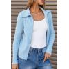 image:imageArachampCloz Womens Wool Blend Fashion Zip Up Cardigan Sweater OutfitPale Blue