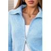 image:imageArachampCloz Womens Wool Blend Fashion Zip Up Cardigan Sweater OutfitPale Blue