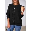 image:imageArachampCloz Womens Wool Blend Oversized Cardigan Sweaters Button Down Casual ClothingBlack