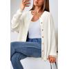 image:imageArachampCloz Womens Wool Blend Oversized Cardigan Sweaters Button Down Casual ClothingOffwhite
