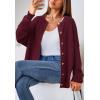 image:imageArachampCloz Womens Wool Blend Oversized Cardigan Sweaters Button Down Casual ClothingWine