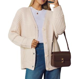 image:imageArachampCloz Womens Wool Blend Chunky Knit Winter Cardigan Sweaters OutfitsApricot