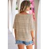 image:imageArachampCloz Womens Linen Blend Off Shoulder Summer Cover Up Beach Casual Crochet Tops Hollow Out Vacation Outfits 2026Khaki