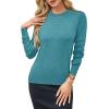 image:imageArachampCloz Womens Wool Blend Classic Crew Neck Casual Fall SweatersAlake Blue