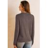 image:imageArachampCloz Womens Wool Blend Lightweight Spring Business Casual Cardigan Sweaters TopsCoffee