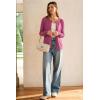 image:imageArachampCloz Womens Wool Blend Lightweight Spring Business Casual Cardigan Sweaters TopsRose Red