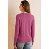 image:imageArachampCloz Womens Wool Blend Lightweight Spring Business Casual Cardigan Sweaters TopsRose Red