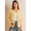 image:imageArachampCloz Womens Wool Blend Lightweight Spring Business Casual Cardigan Sweaters TopsYellow