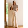 image:imageArachampCloz Womens Wool Blend Spring Seamless Rip Resistant Tops Opaque Business Casual ShirtsCoffee