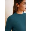 image:imageArachampCloz Womens Wool Blend Spring Seamless Rip Resistant Tops Opaque Business Casual ShirtsDark Blue