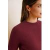 image:imageArachampCloz Womens Wool Blend Spring Seamless Rip Resistant Tops Opaque Business Casual ShirtsDark Red
