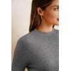 image:imageArachampCloz Womens Wool Blend Spring Seamless Rip Resistant Tops Opaque Business Casual ShirtsGray