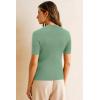 image:imageArachampCloz Womens Wool Blend Spring Seamless Rip Resistant Tops Opaque Business Casual ShirtsSage Green