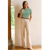 image:imageArachampCloz Womens Wool Blend Spring Seamless Rip Resistant Tops Opaque Business Casual ShirtsSage Green