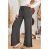 image:imageArachampCloz Womens 2025 Spring Sweater Pants Wide Leg Elastic High Waist Cute Casual Flowy Lounge Winter Knit Trousers PocketsDark Grey