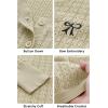 image:imageArachampCloz Womens 2025 Summer Lightweight Cardigan Long Sleeve Cable Knit Hollow Out Bow Embroidery TopsBeige