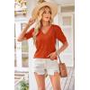image:imageArachampCloz Womens Lightweight Fall Sweater Tops Casual Short Sleeve Blouses ShirtsAzrust