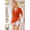 image:imageArachampCloz Womens Lightweight Fall Sweater Tops Casual Short Sleeve Blouses ShirtsAzrust