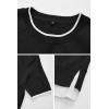 image:imageArachampCloz Womens Summer Fall Lightweight Tops Short Sleeve Dressy BlouseBlackwhite