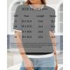 image:imageArachampCloz Womens Summer Fall Lightweight Tops Short Sleeve Dressy BlouseBlackwhite
