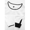 image:imageArachampCloz Womens Summer Fall Lightweight Tops Short Sleeve Dressy BlouseWhiteblack