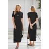 image:imageArachampCloz Womens Wool Blend Lightweight Spring Casual T Shirts Maxi Dress 2026Black