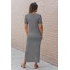 image:imageArachampCloz Womens Wool Blend Lightweight Spring Casual T Shirts Maxi Dress 2026Gray