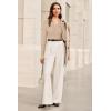 image:imageArachampCloz Womens Wool Blend Polo Sweater Shirt Business Casual Slim Fitted Fall Tops 2025Apricot