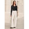 image:imageArachampCloz Womens Wool Blend Polo Sweater Shirt Business Casual Slim Fitted Fall Tops 2025Black