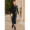 image:imageArachampCloz Womens Wool Blend Side Slit Polo Sweater Dresses 2025 Fall Business Casual OutfitsBlack